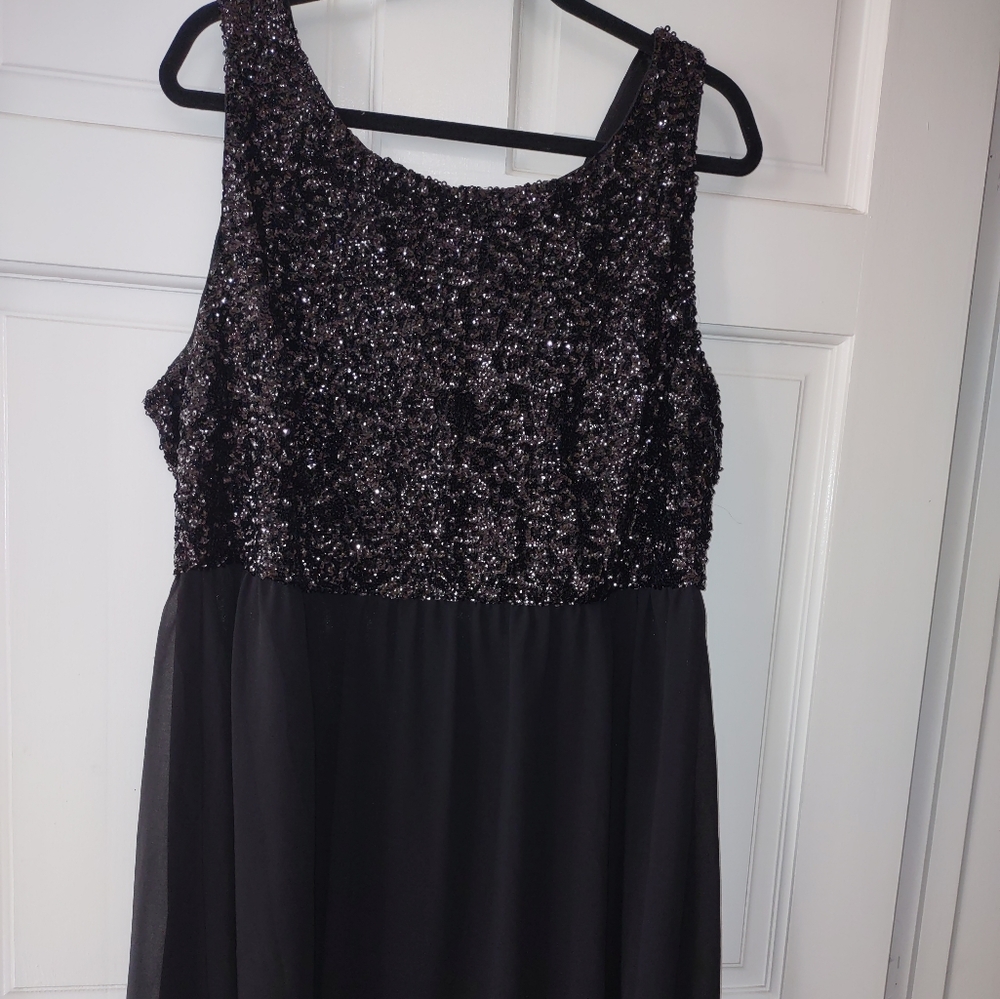 Black sequin dress